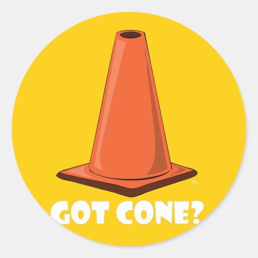 GOT CONE 1t Runder Aufkleber (Vorderseite)