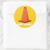 GOT CONE 1t Runder Aufkleber (Tasche)