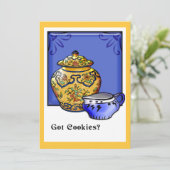 Got Cookies? (Party Einladung) Einladung (Stehend Vorderseite)