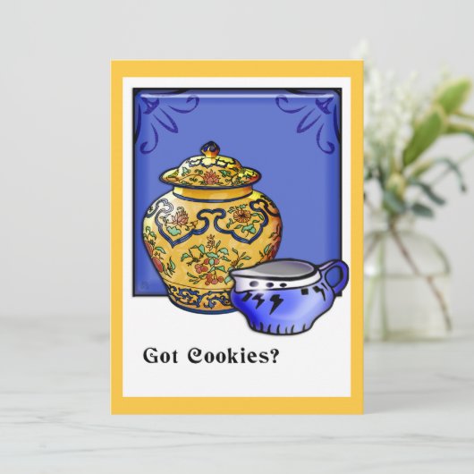 Got Cookies? (Party Einladung) Einladung (Stehend Vorderseite)