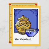 Got Cookies? (Party Einladung) Einladung (Vorne/Hinten)