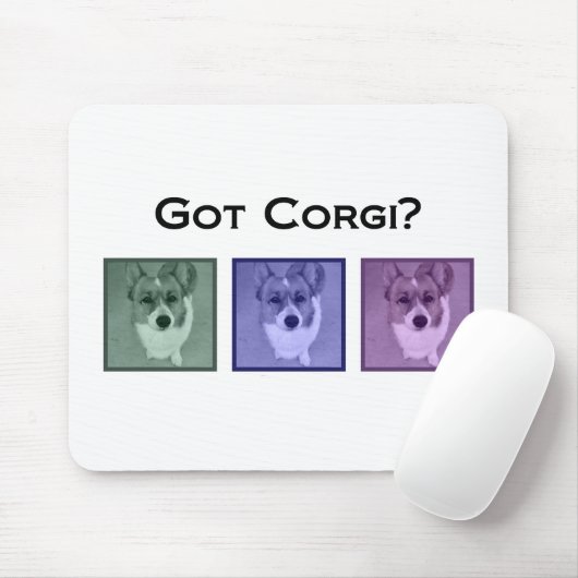 Got Corgi? Funny Corgis Art Fotograf Mousepad (Mit Mouse)