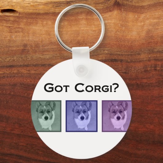Got Corgi? Niedlich Corgis Schlüsselanhänger (Rückseite)