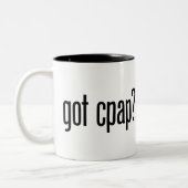 Got CPAP? Kaffee-Tasse Zweifarbige Tasse (Links)