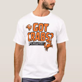 "Got Crabs?" - CrabManWillie T-Shirt (Vorderseite)