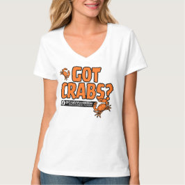 "Got Crabs?" - CrabManWillie Women's V Neck Tee