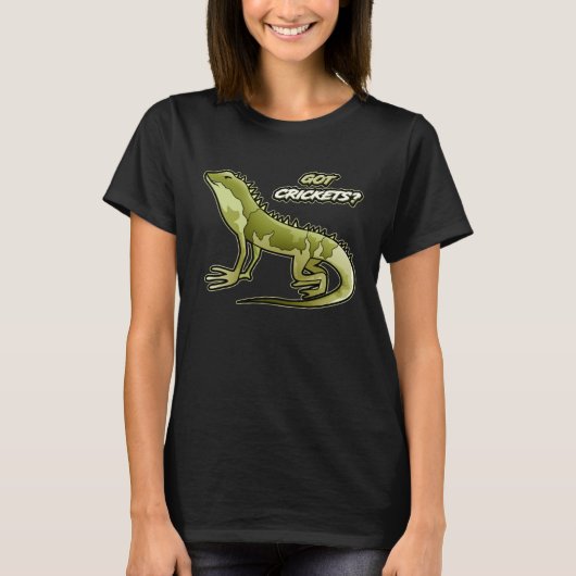 Got Crickets Feeding Time For Bearded Dragons T-Shirt (Vorderseite)