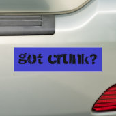 got crunk? autoaufkleber (Auf Auto)