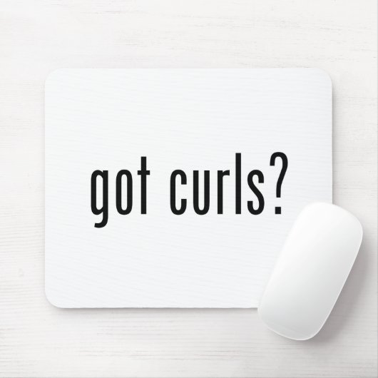 Got Curls? Mousepad (Mit Mouse)