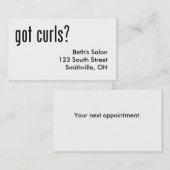 Got Curls? Terminkarte (Vorne/Hinten)