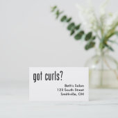 Got Curls? Terminkarte (Stehend Vorderseite)