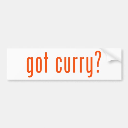 got Curry? Autoaufkleber (Vorne)