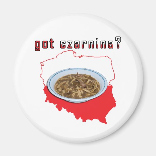 Got Czarnina Polnische Karte Magnet (Vorne)