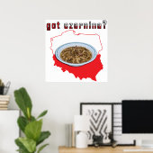 Got Czarnina Polnische Karte Poster (Heimbüro)