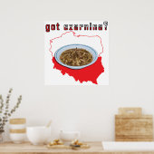 Got Czarnina Polnische Karte Poster (Küche)