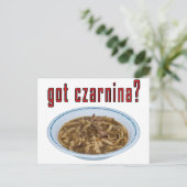 Got Czarnina? Suppe Postkarte (Stehend Vorderseite)