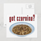 Got Czarnina? Suppe Postkarte (Vorne/Hinten)