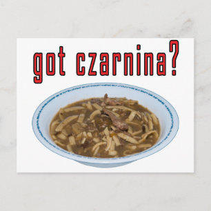 Got Czarnina? Suppe Postkarte