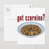 Got Czarnina? Suppe Postkarte (Vorne/Hinten)