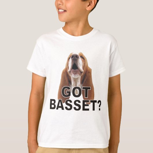 Got Dachshund? Kindert-shirt HeulensBasset Hound T-Shirt (Vorderseite)