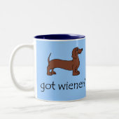 Got Dackel? Zweifarbige Tasse (Links)