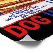 Got, dass Hund in mir Funny Hotdogs Combo 4. Juli Poster (Ecke)