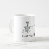 Got dein Hinterskelett mit Spine Kaffeetasse (Vorderseite Links)