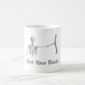 Got dein Hinterskelett mit Spine Kaffeetasse (Mittel)