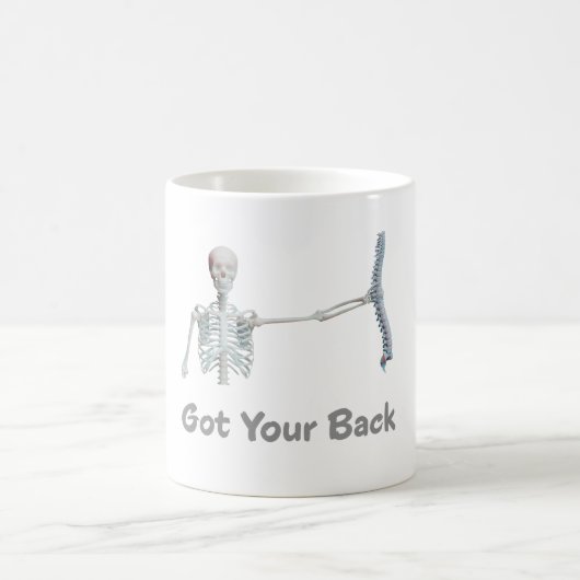 Got dein Hinterskelett mit Spine Kaffeetasse (Mittel)