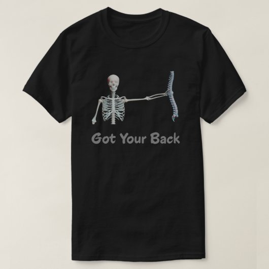 Got dein Hinterskelett mit Spine T-Shirt (Design vorne)