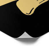 Got deine Mise Fertig Funny Head Koch Zitat Küche Poster (Ecke)