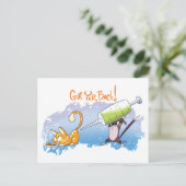 GOT DEINE RÜCKZAHL - BALD GUT! von Jeff Willis Art Postkarte (Stehend Vorderseite)