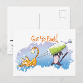 GOT DEINE RÜCKZAHL - BALD GUT! von Jeff Willis Art Postkarte (Vorne/Hinten)