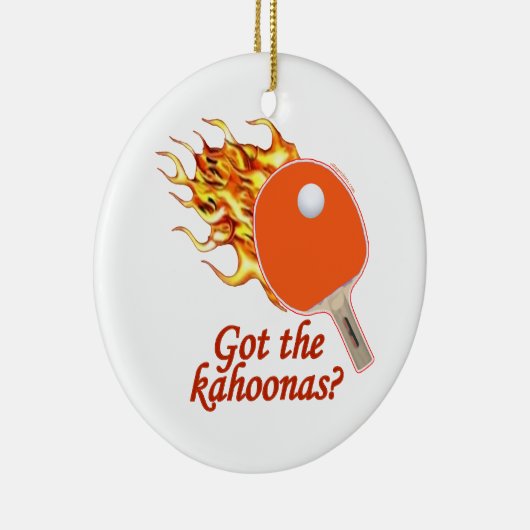 Got den Kahoonas lodernden Ping Pong Keramikornament (Rechts)