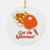 Got den Kahoonas lodernden Ping Pong Keramikornament (Vorne)