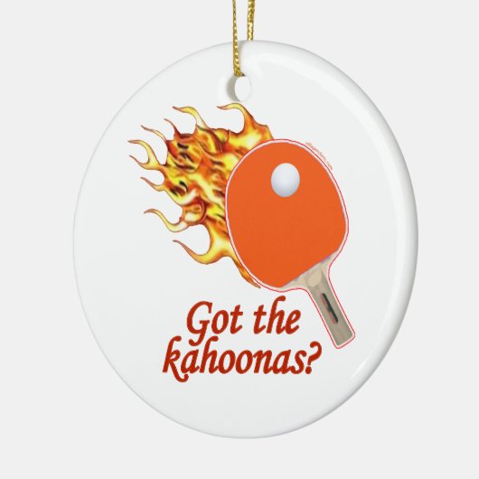 Got den Kahoonas lodernden Ping Pong Keramikornament (Links)