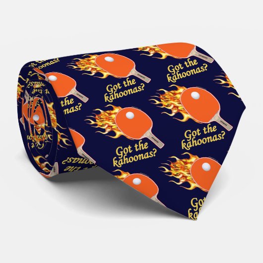 Got den Kahoonas lodernden Ping Pong Krawatte (Gerollt)