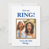 Got der Bridesmaid-Vorschlagskarte meiner Ringfarb Einladung (Vorderseite)