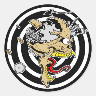 Got der Zeit Runder Aufkleber