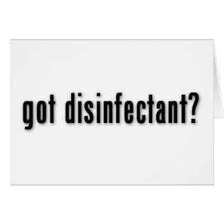 got Desinfektionsmittel?