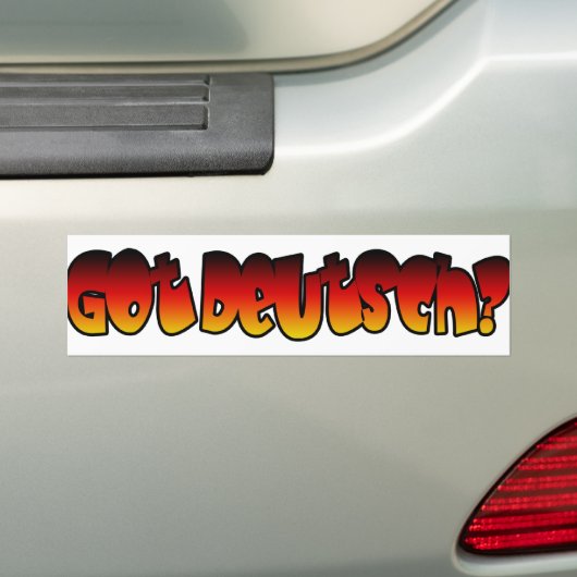 Got Deutsch? Autoaufkleber (Auf Auto)
