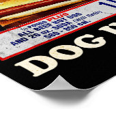 Got dieses Hund in mir lustige Combo 4. Juli Vinta Poster (Ecke)