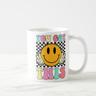Got dieses Retro-Lächeln Motivierend Testtag Teac Kaffeetasse