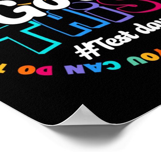Got dieses Testtages Motivierend Testtag Poster (Ecke)
