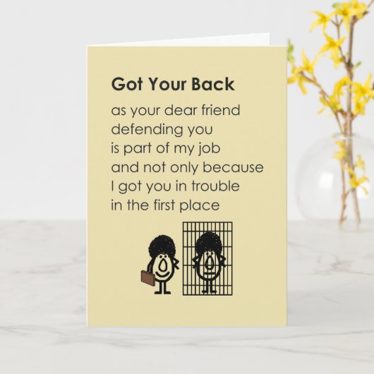 Got dir ein lustiges Gedicht Karte (Gelbe Blume)