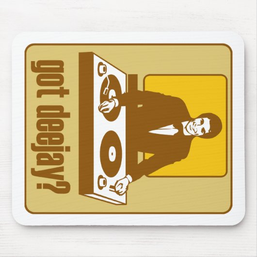 GOT DISKJOCKEY RETRO DJ MOUSEPAD (Vorne)