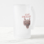 Got Drachen? Mattglas Bierglas (VorderseiteRechts)