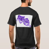 GOT DRAMA? w/purple Masken ziehen an sich zurück T-Shirt (Rückseite)
