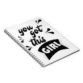 got du dieses Mädchen Notizblock (Rechte Seite)