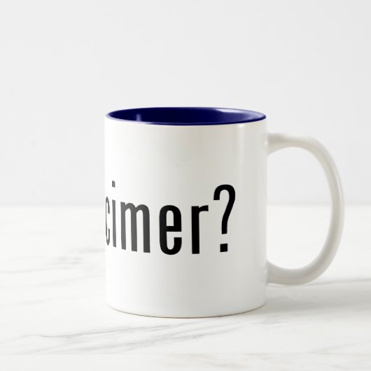 got Dulcimer? Zweifarbige Tasse (Rechts)